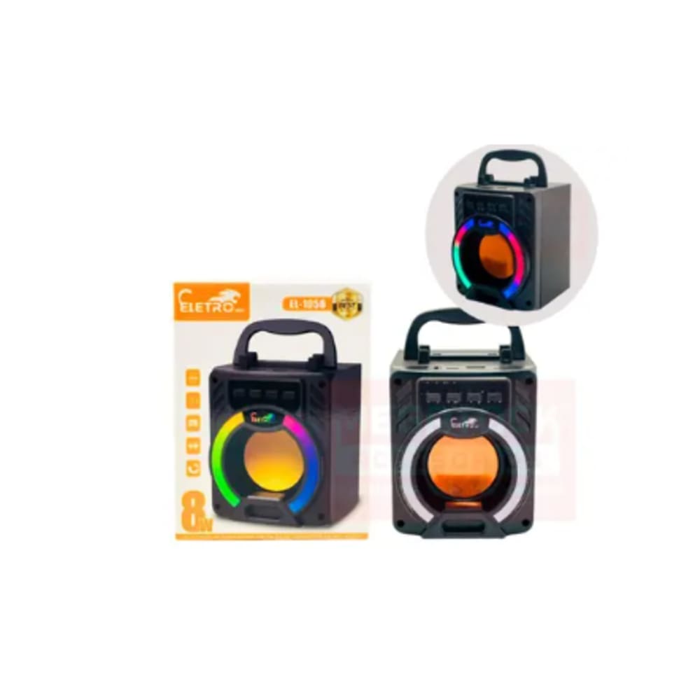 Caixa de Som Portatil 8W EletroMex EL-1056 Bluetooth