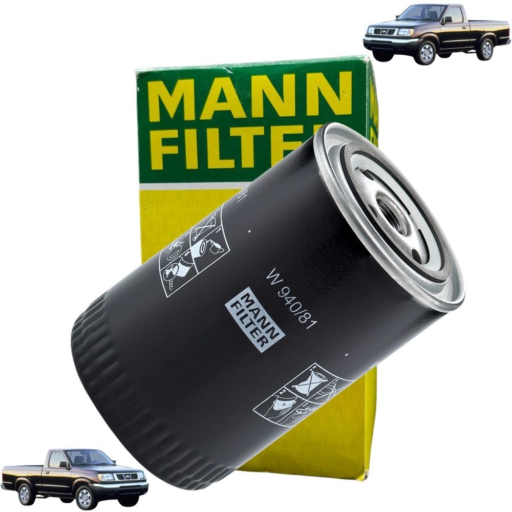 W 940/81 - Filtro De Óleo - Frontier 1998 A 2000 / Hilux 1992 A 1998 / Hilux Sw4 1992 A 1996 - Mann Filter