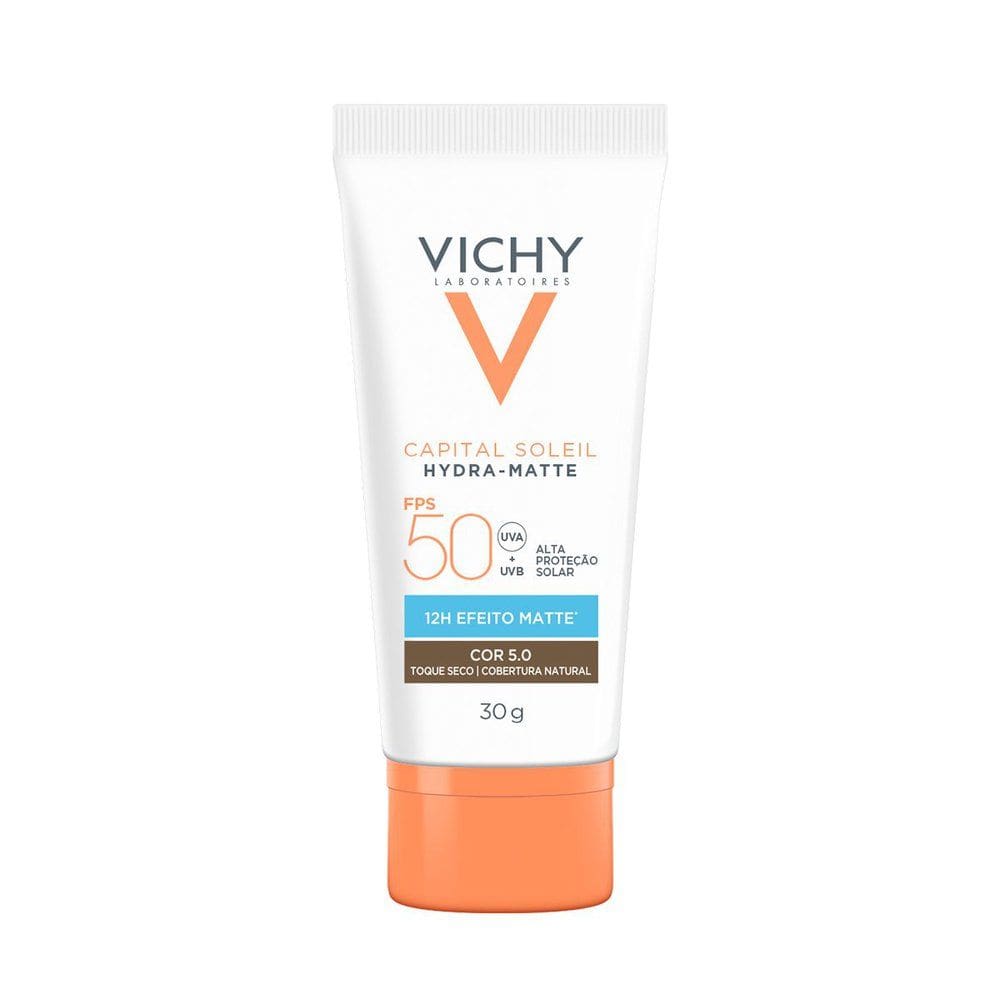 Protetor Solar Vichy Capital Sole Hydra Matte FPS 50 Cor 5.0 30g