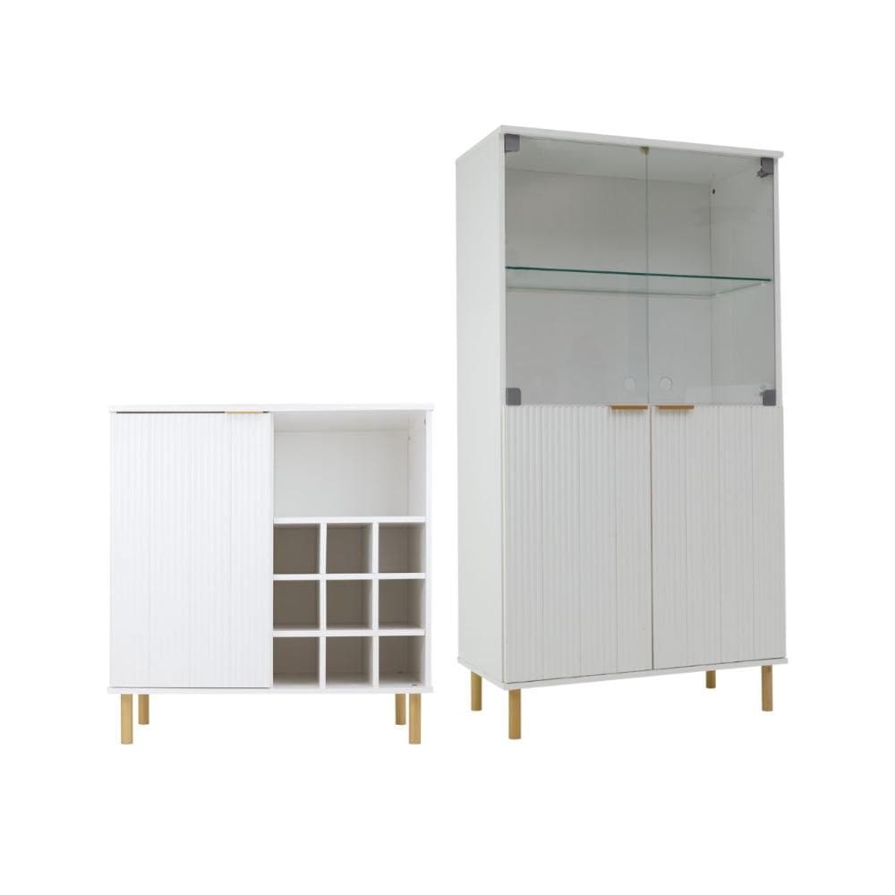 Aparador Bar Adega + Cristaleira Ditália R-633 E-964 Cozy