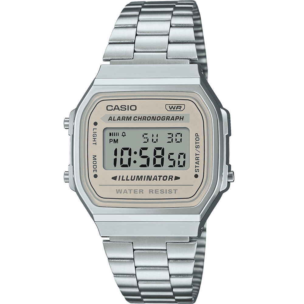 Relógio CASIO VINTAGE unissex digital A168WA-8AYDF