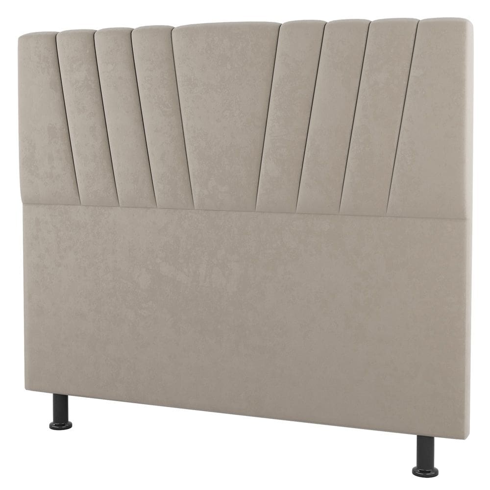Cabeceira Cama Box Solteiro Dublin 100cm Linho Bege - Abmaza