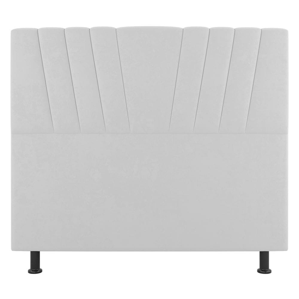 Cabeceira Cama Box Casal Queen Size Dublin 160cm Sintético Branco - Abmaza