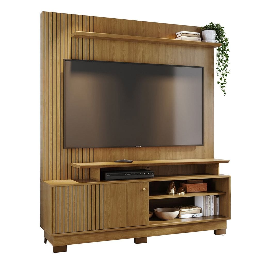 Estante Painel Para TV 65 Pol 160cm Anny Z10 Cumaru - Mpozenato