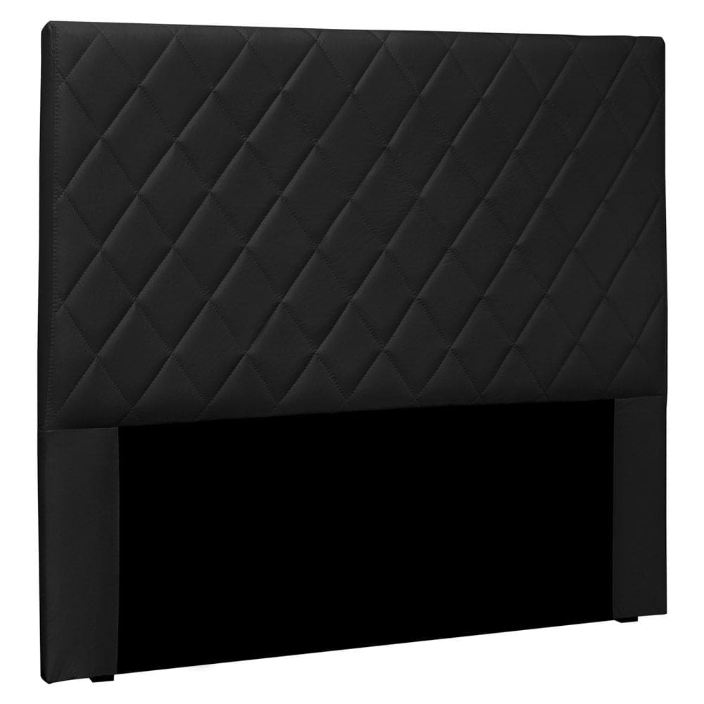 Cabeceira Estofada Cama Box Casal King Size Esmeralda 195cm Corano Preto - Abmaza