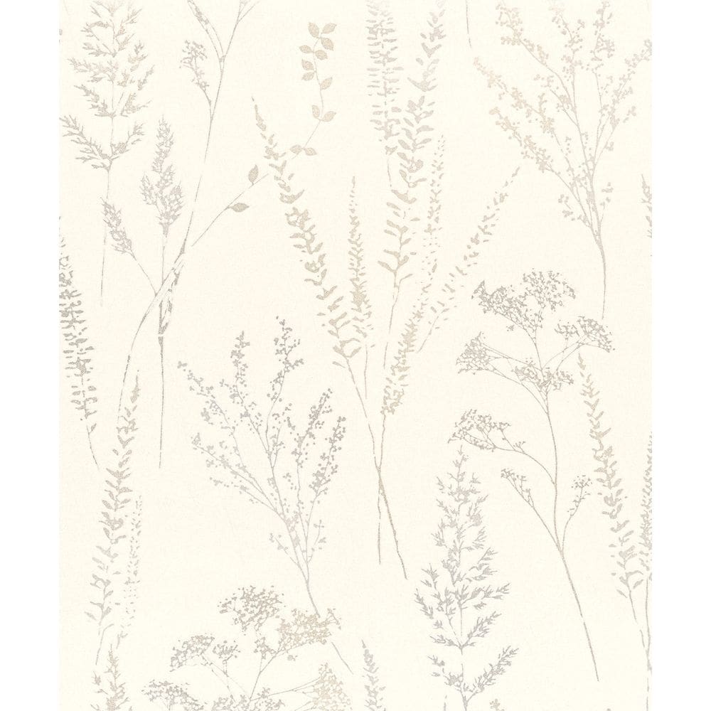 Papel de Parede Time Floral Prata UI3201