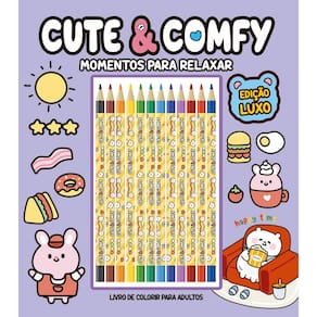 Cute & Comfy Momentos para Relaxar - Edição de Luxo - 12 Lápis de Cor