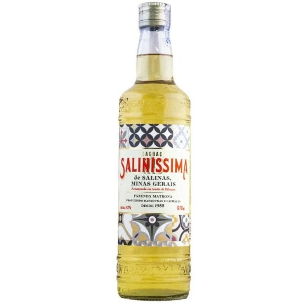 Cachaça Saliníssima Ouro 670ml