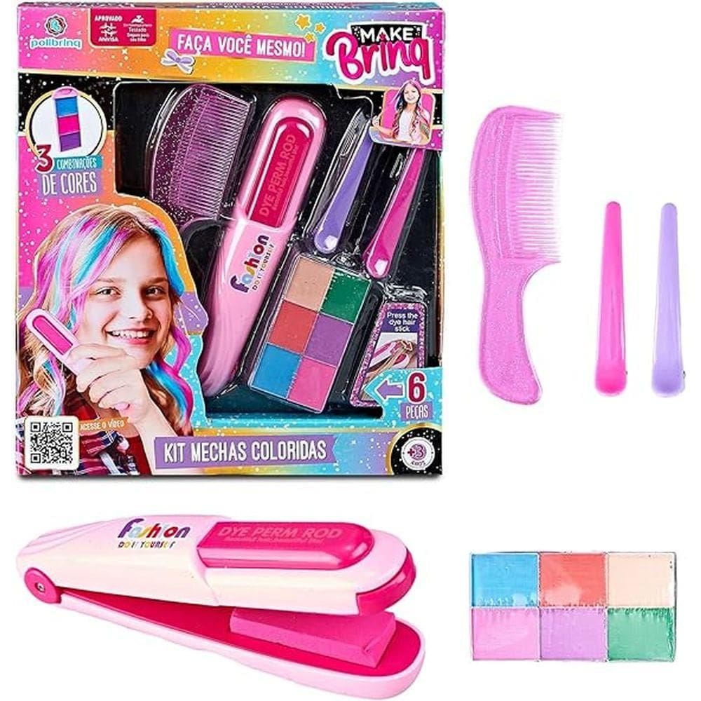 Kit Mechas Coloridas MK48 6 Peças MakeBrinq - Polibrinq