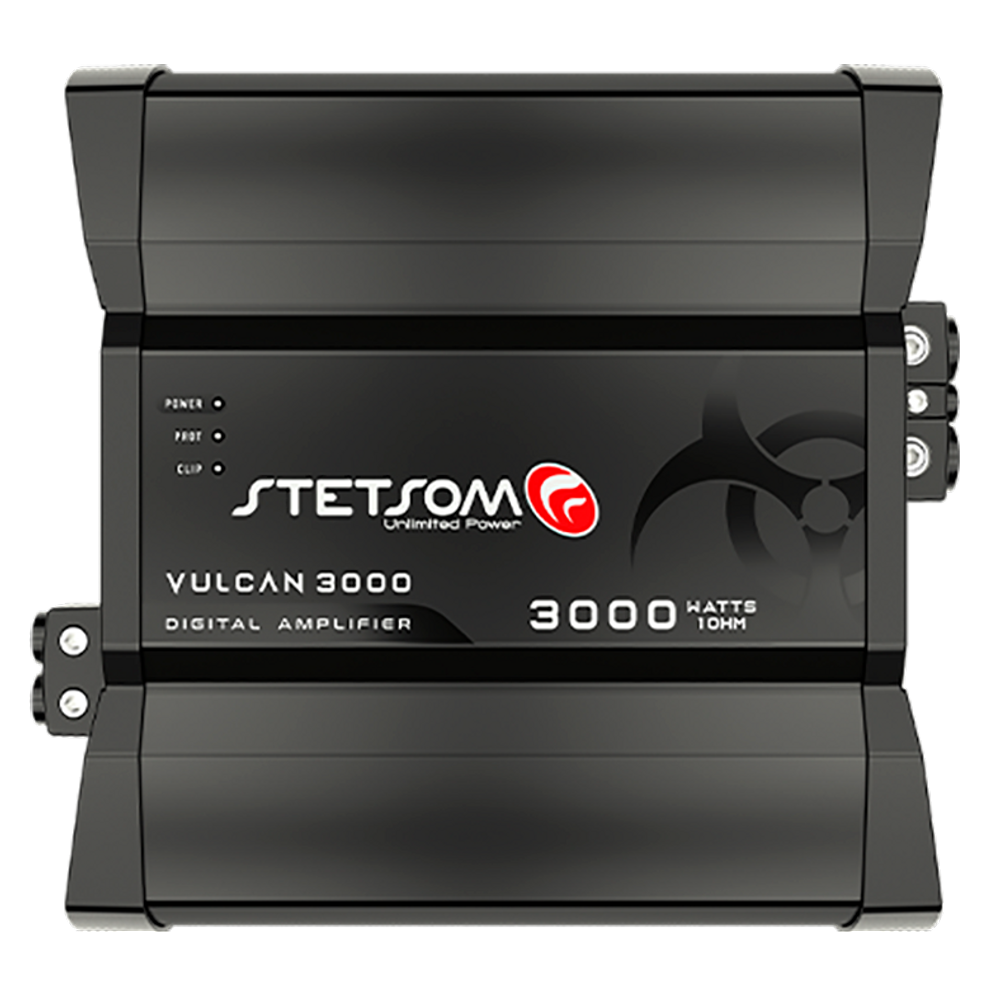 Módulo amplificador stetsom vulcan 3000 wrms 1 canal 1 ohm