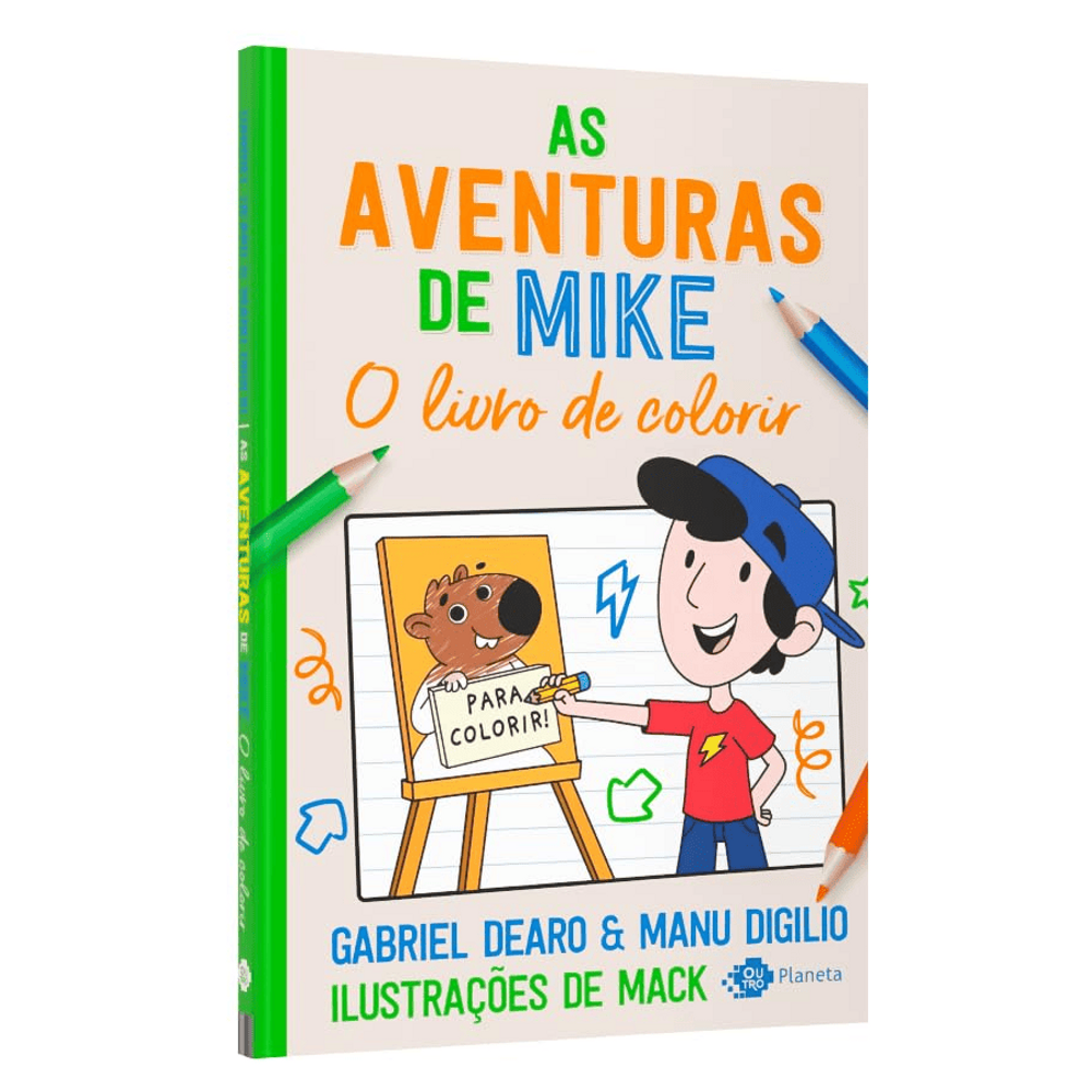 Livro Infantil De Colorir - As Aventuras De Mike
