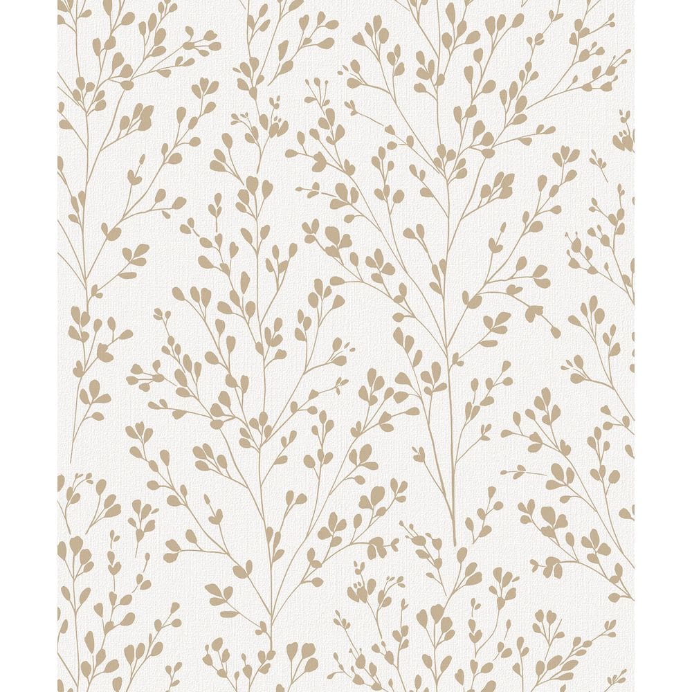 Papel de Parede Icon Folhagem Dourado A71401
