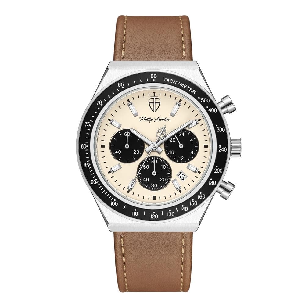 Relógio Phillip London Masculino Ref: Pl80405622m Br N Cronógrafo Prateado