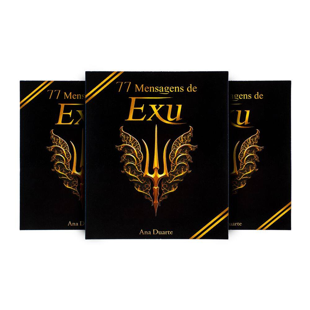 Kit com 3 Box 77 Mensagens Espirituais Diárias de Exu