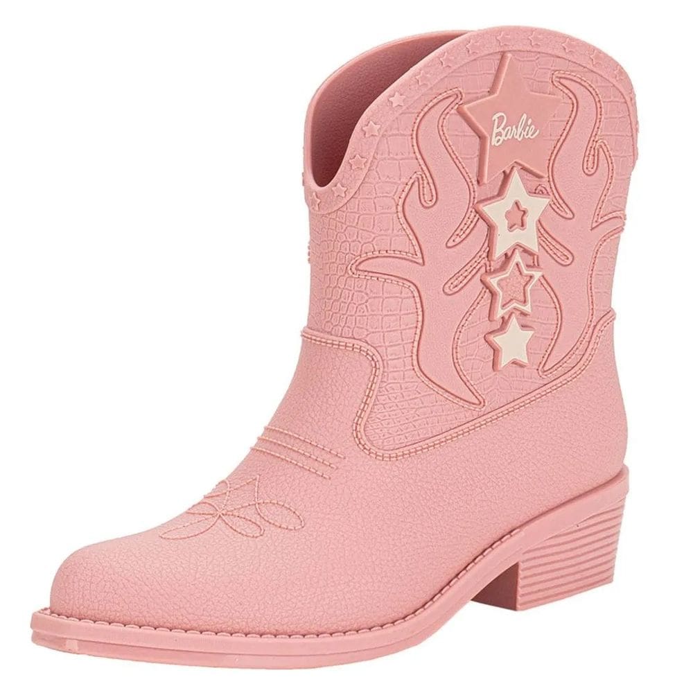 Bota Infantil Menina Texana Impermeavel Barbie Western
