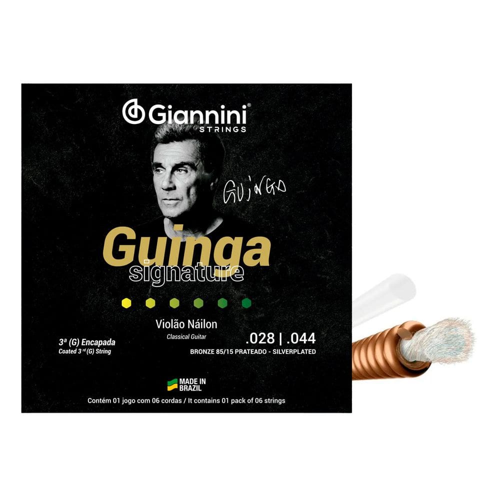 Encordoamento P/ Violão Nylon Giannini Signature Guinga Bronze Tensão Alta Sscgg