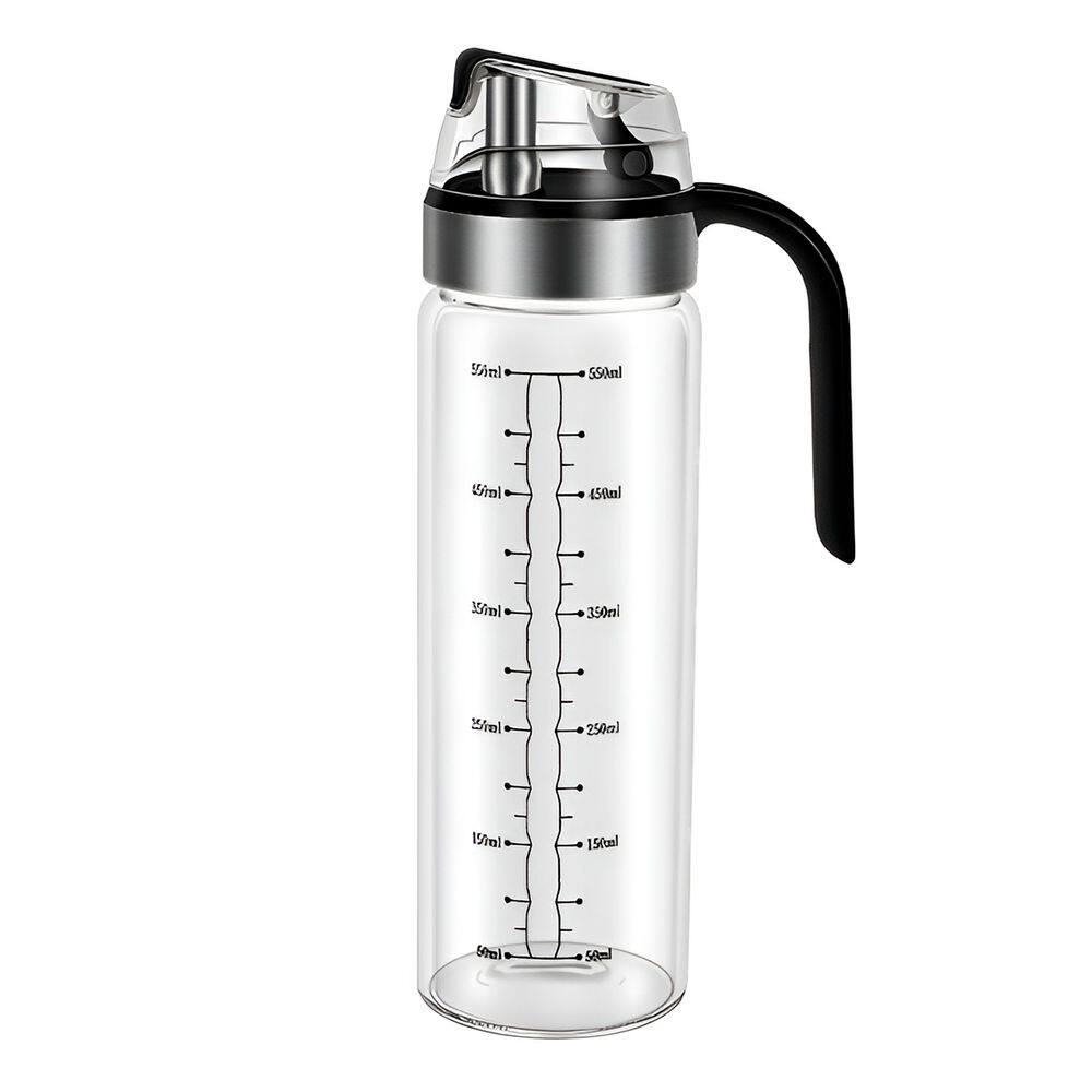 Dispenser Azeite e Vinagre Anti Vazamento 550ml Vidro Inox