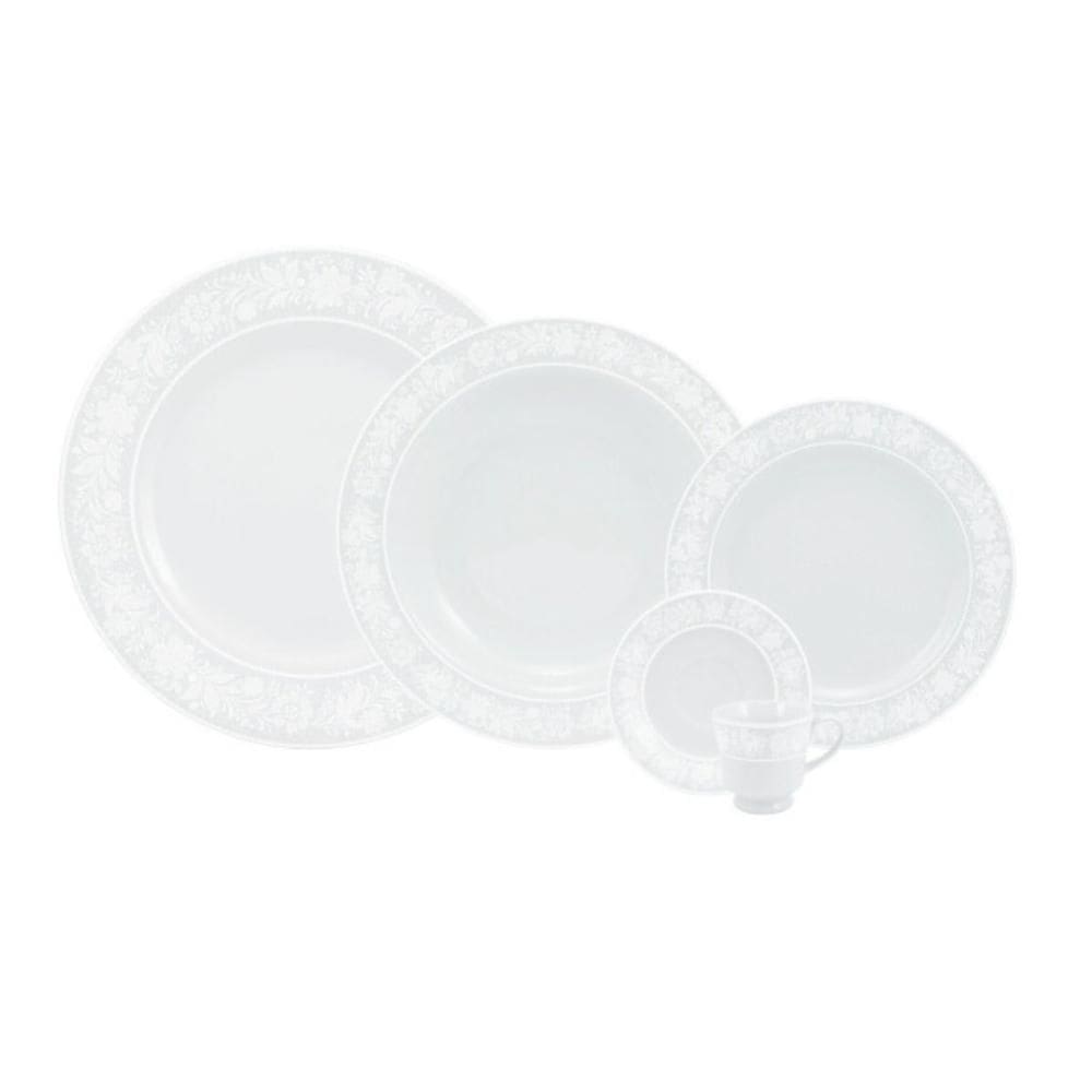 Jogo de Jantar 60 Peças Café Noiva Porcelana Schmidt