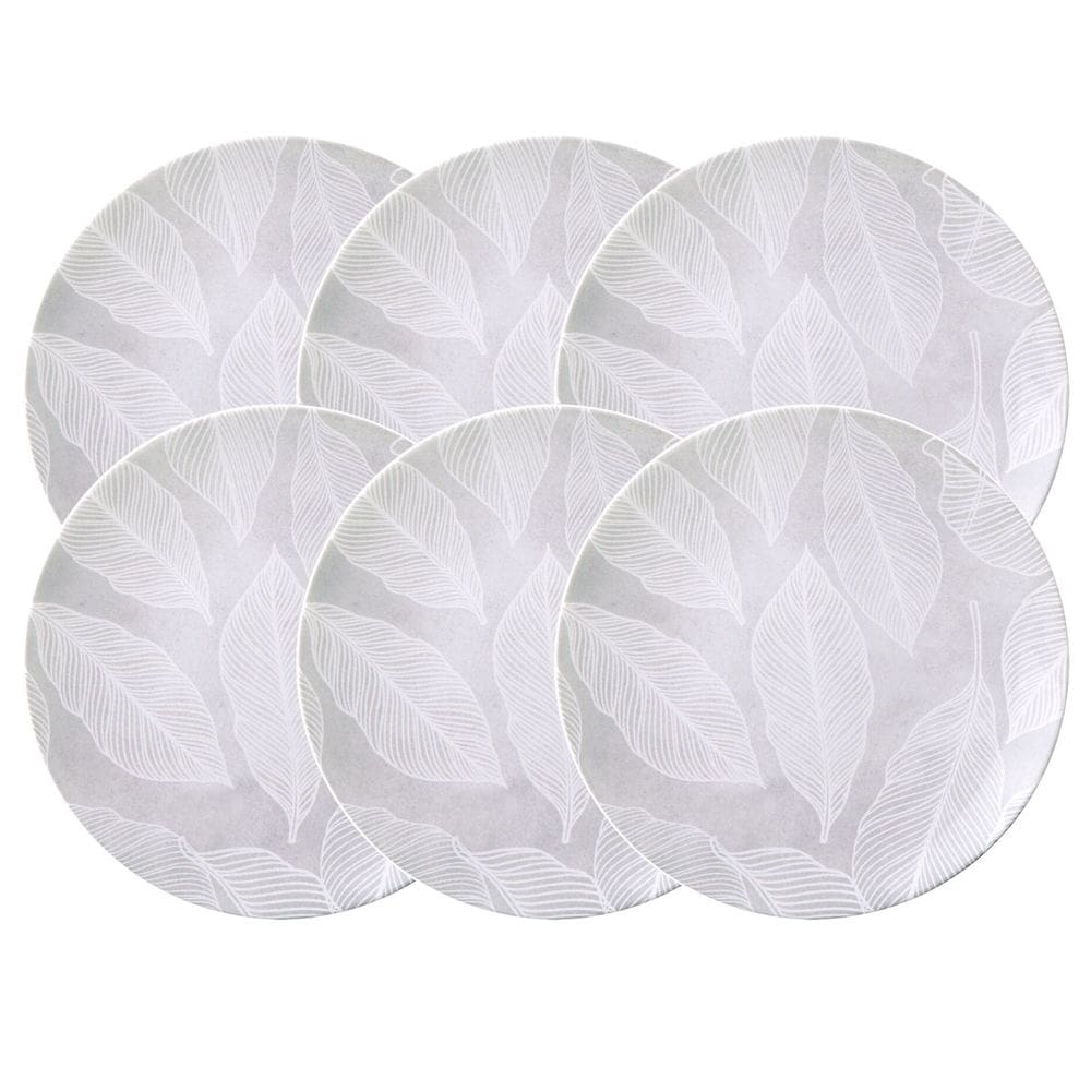 Prato Raso Porcelana Decorada Arbo 25cm 6 Unidades - Tramontina 96580/070
