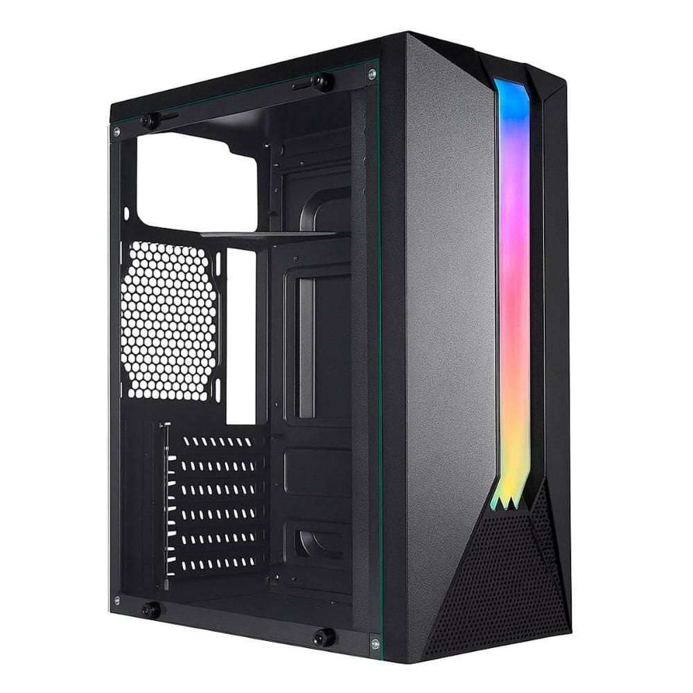 Gabinete Gamer K-Mex Bifrost 04AH - Vidro Temperado - ATX - Painel RGB - Preto