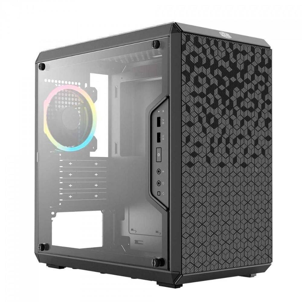 Gabinete Gamer Cooler Master Masterbox Q300L - Vidro Temperado - Painel Modular - Micro ATX - Preto
