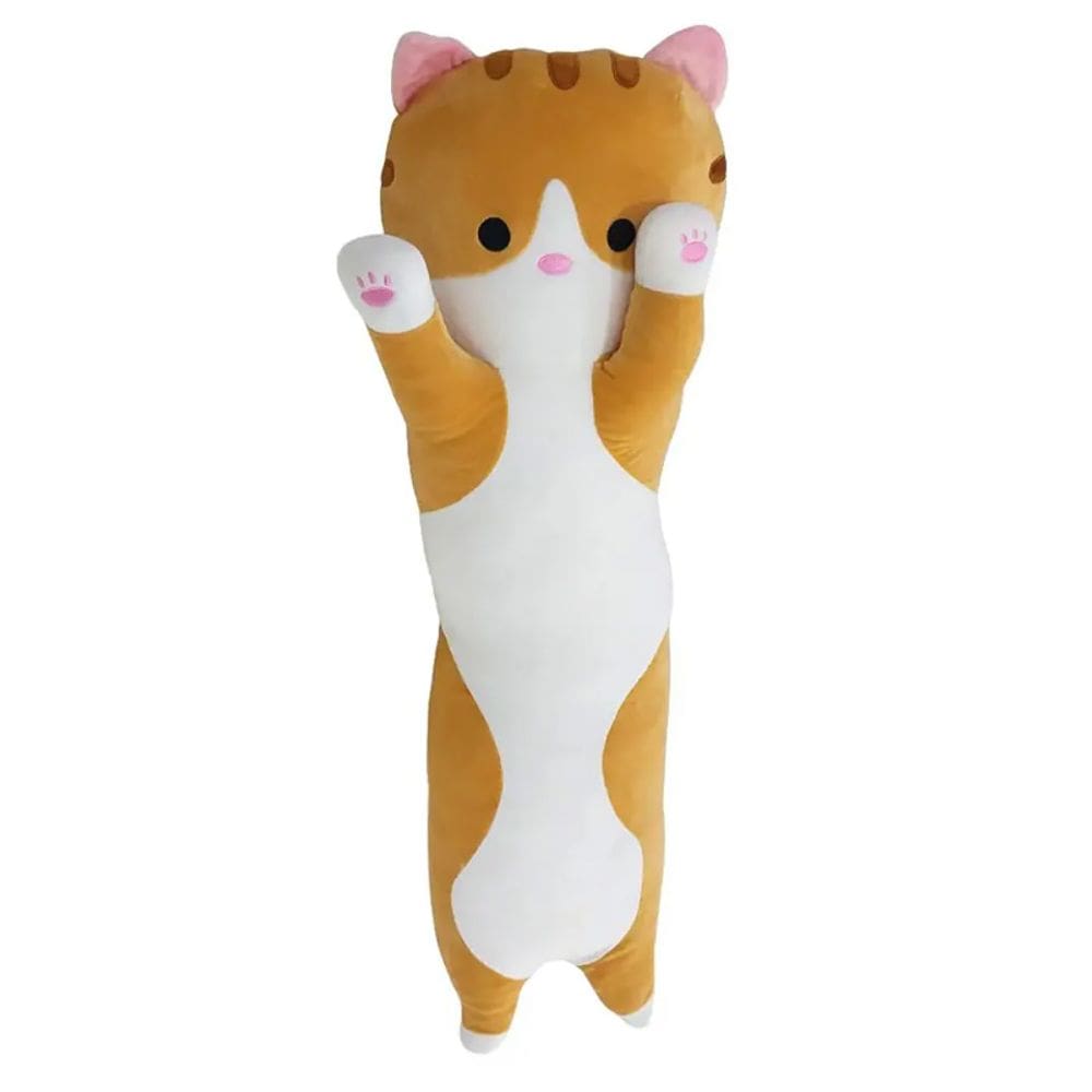 Pelúcia Travesseiro Gato 70cm Marrom CAA0060 - CAA Toys