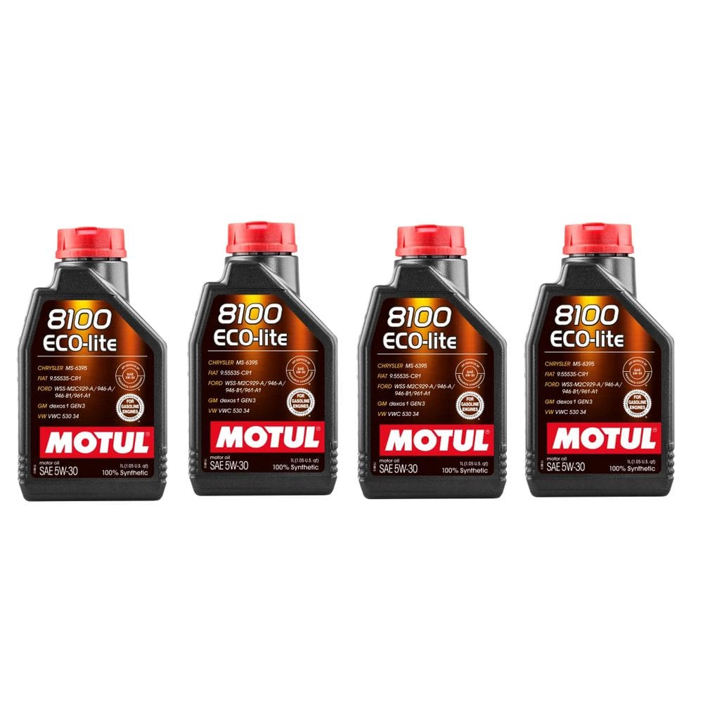 KIT 4L Óleo De Motor Alta Economia Motul 8100 Ecolite 5w30 Api Sp TOYOTA HYUNDAI KIA FORD HONDA MAZDA MITSUBISHI NISSAN