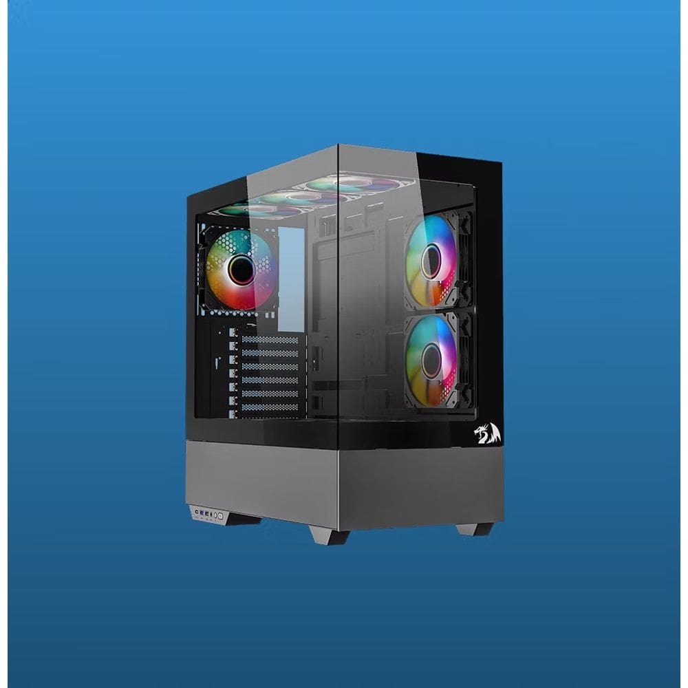 Gabinete Gamer Redragon Reflect Pro Preto Vidro Mid Tower Pt