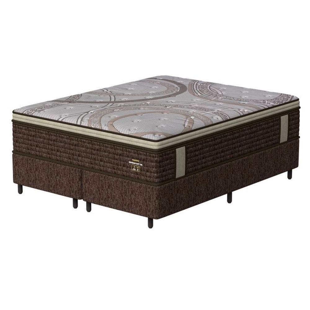 Conjunto Box Queen Mola Ensacada Prodormir Imperium Soft Gel