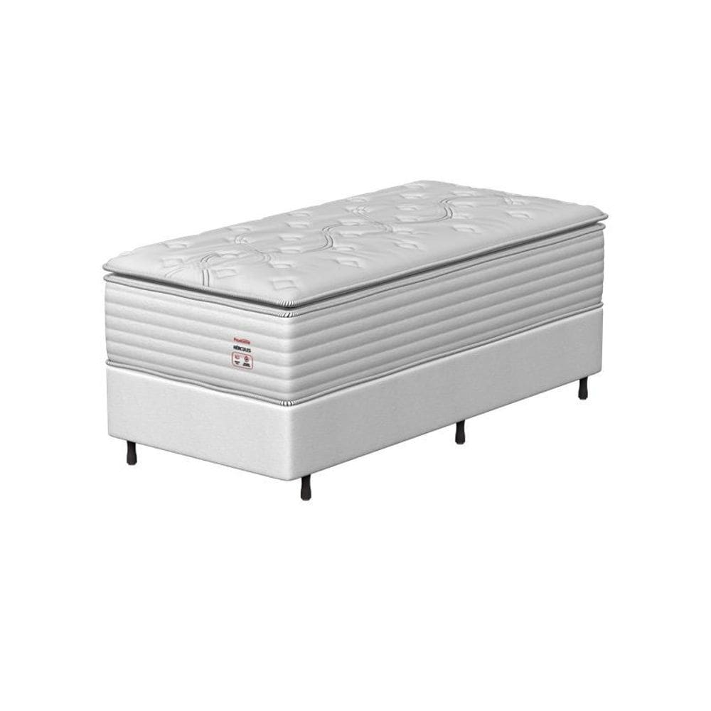 Conjunto Box Solteiro Mola Prodormir Hercules New Branco