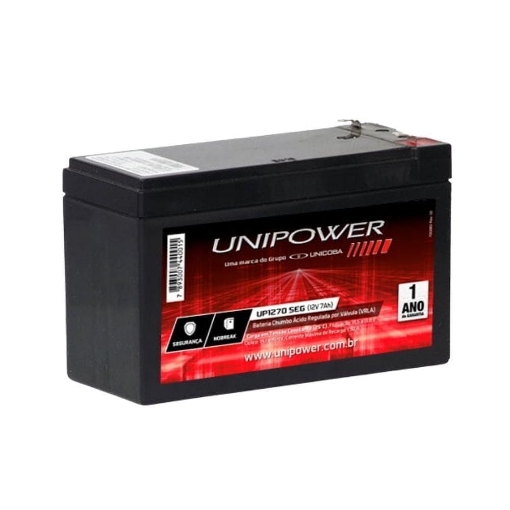 Bateria Estacionaria Unipower Up1270seg Vrla 12v 6,4ah Para