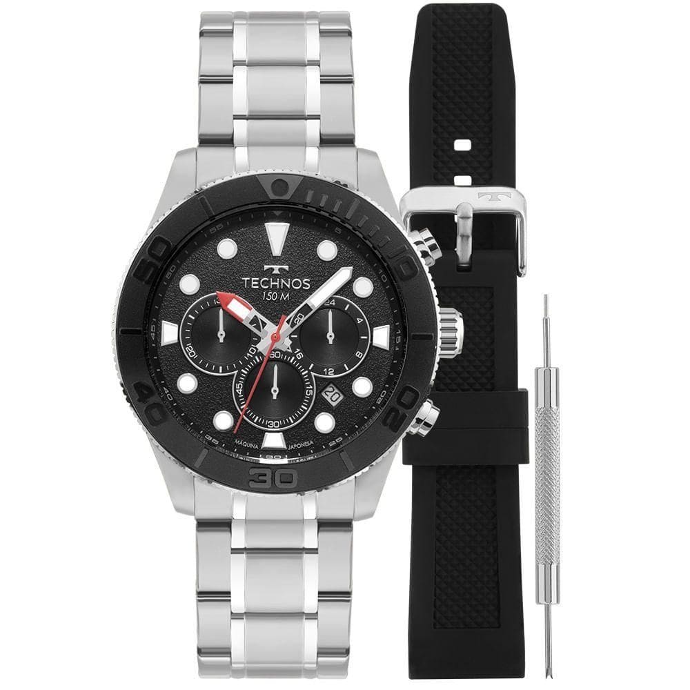 Relógio Technos Masculino Acqua Prata - Js25bcj/t1p