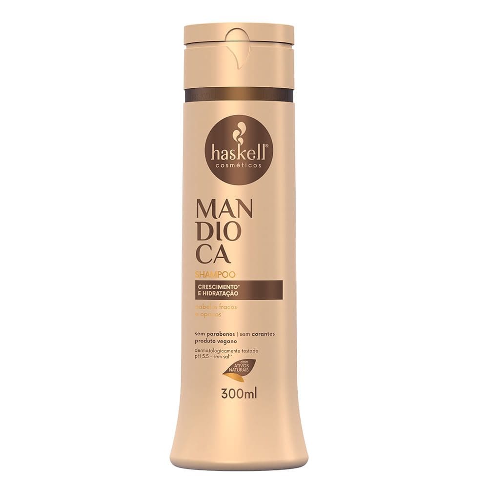 Shampoo Haskell Mandioca Sem Sal com 300ml