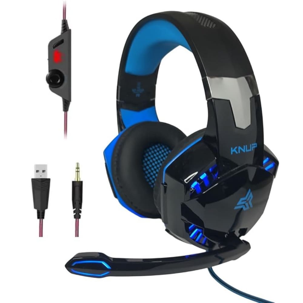 Headset Fone de Ouvido Gamer com Fio Compatível Ps4 Ps5 Xbox