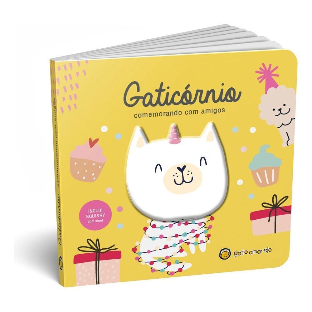 Amigos Squishy - Gaticórnio: Comemorando Com Amigos