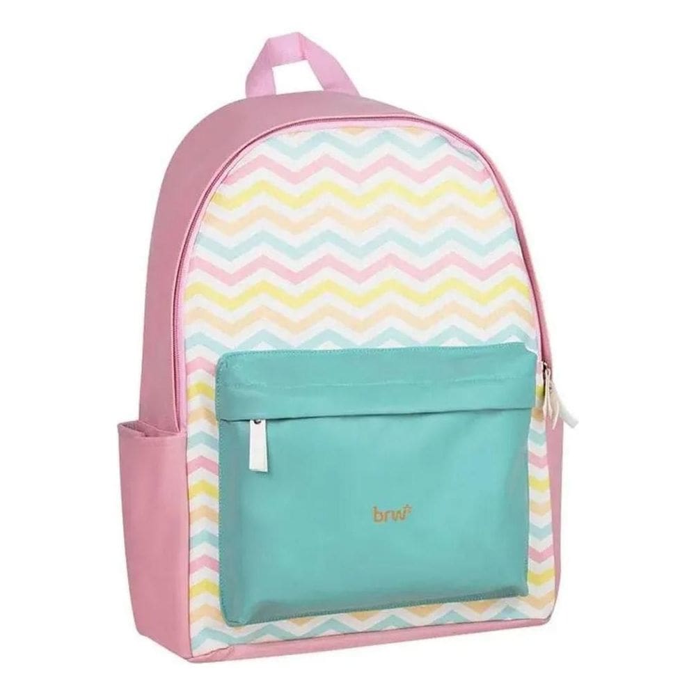Mochila Costas Laptop Escolar Soul Enjoy Rosa Colorido Brw