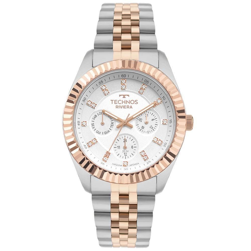 Relógio Technos Feminino Riviera Bicolor - 6p79bx/1k 6p79bx/1k