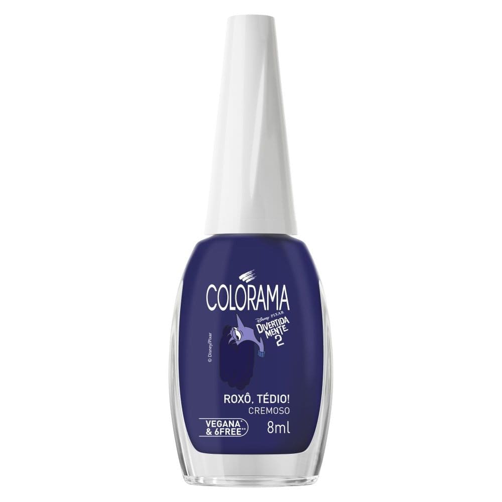 Esmalte Colorama Cremoso Divertidamente 2 Roxo,Tedio Vegana & 6Free 8ml