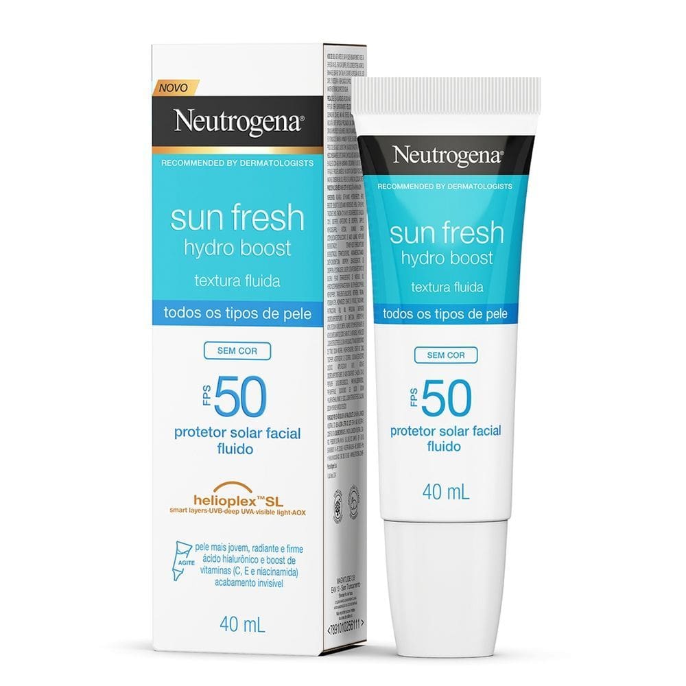 Protetor Solar Neutrogena Sun Fresh Hydro Boost FPS 50 Sem Cor 40ml