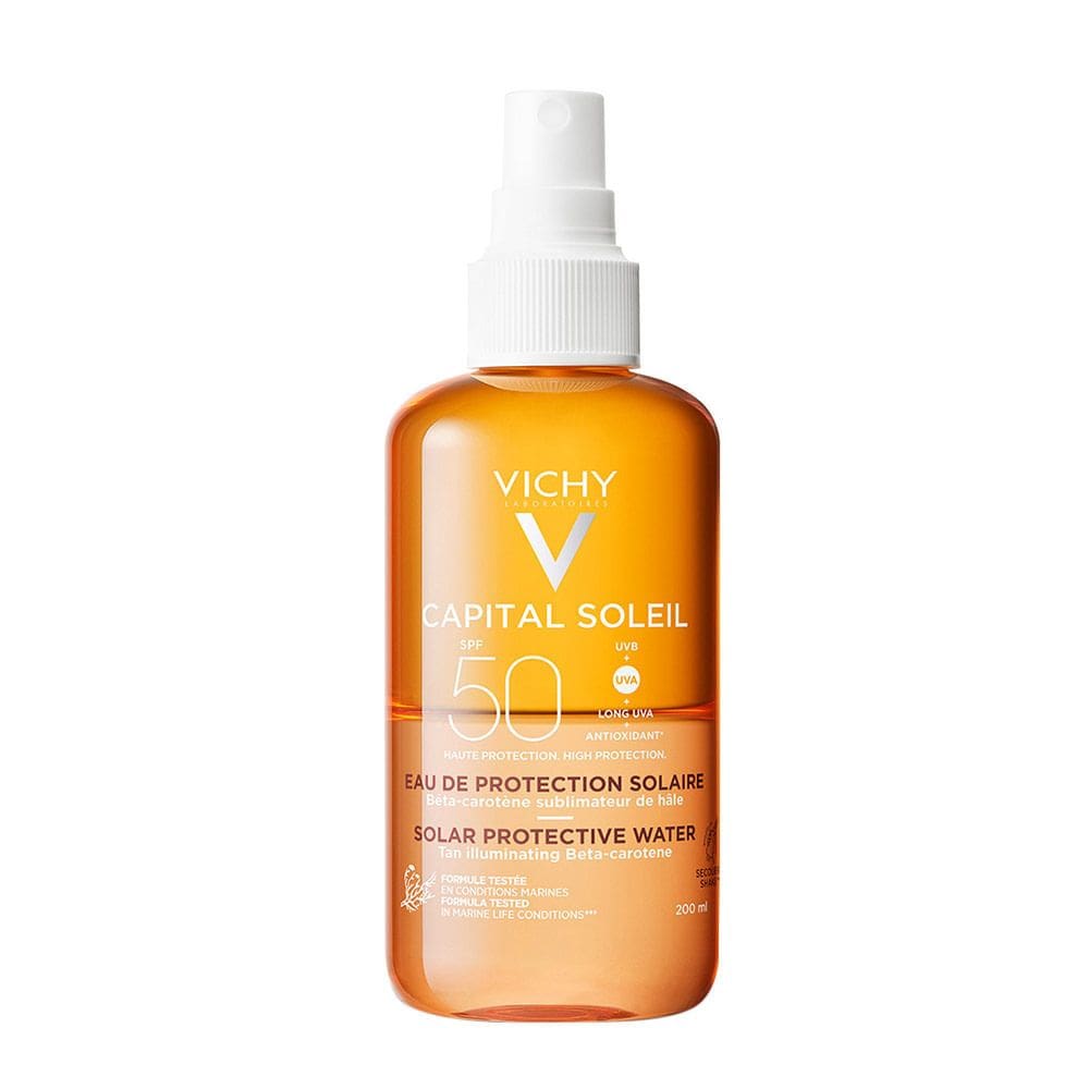 Capital Soleil Vichy Água Solar Protetora Iluminadora FPS 50 Spray 200ml