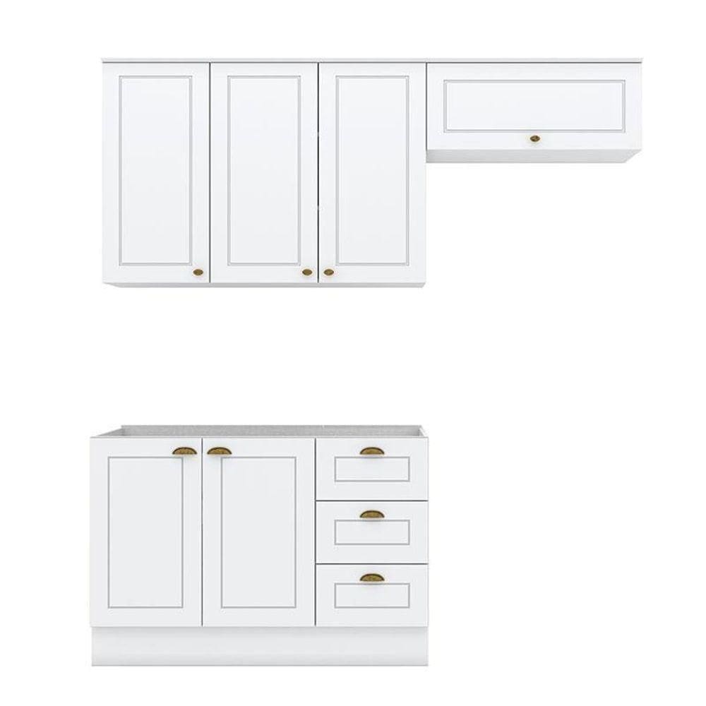Cozinha Modulada Americana 3 Peças Branco – Henn