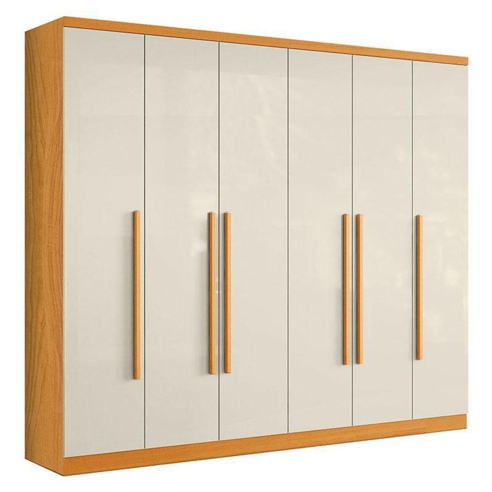 Guarda Roupa Casal Canadá 2030290 Cinamomo Off White - Aramóveis