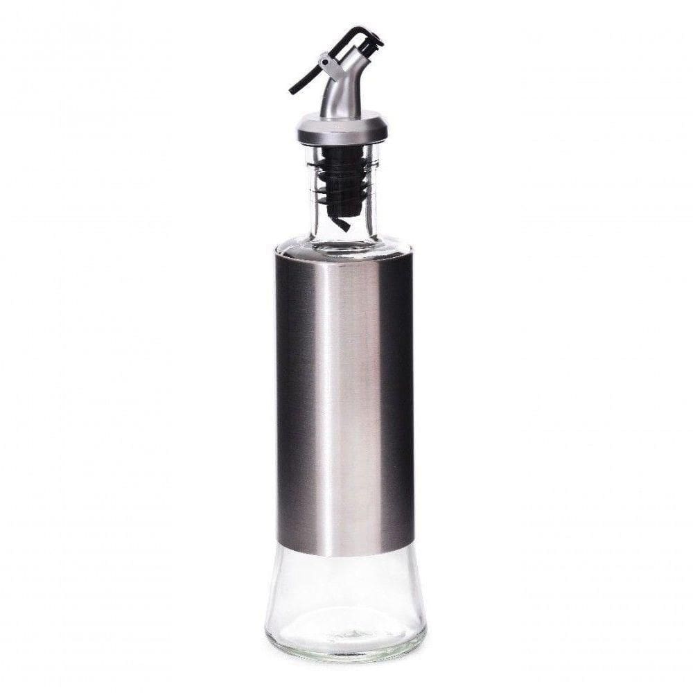 Galheteiro Azeite Vinagre 300ml Vidro Com Dosador Aço Inox