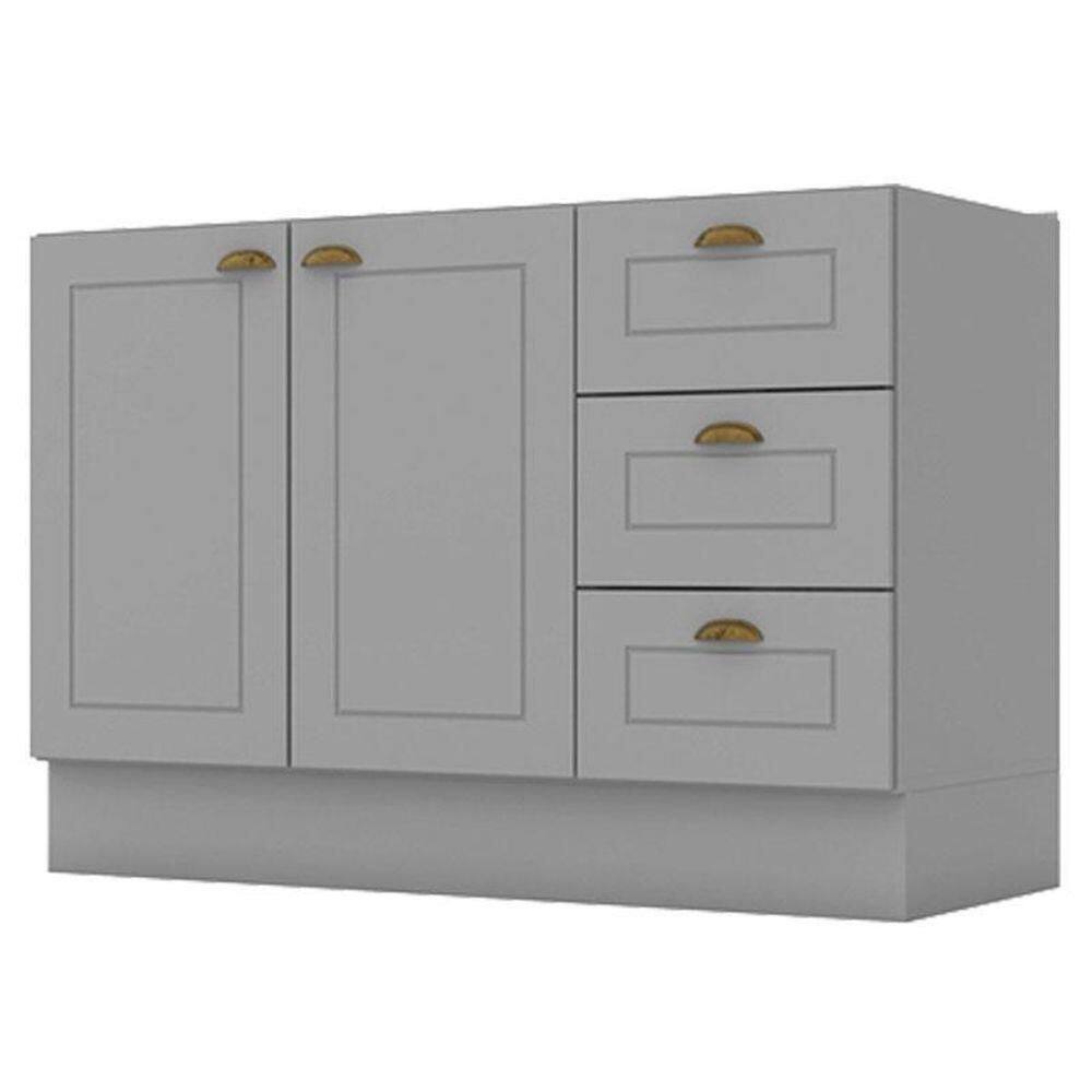 Balcão De Pia 120 Cm Nova York Cinza – Henn