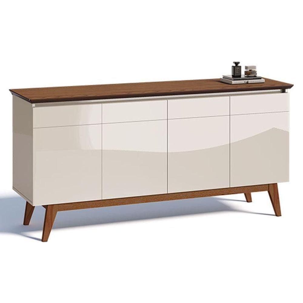 Aparador Para Sala Buffet Classic Off White Freijó - Imcal