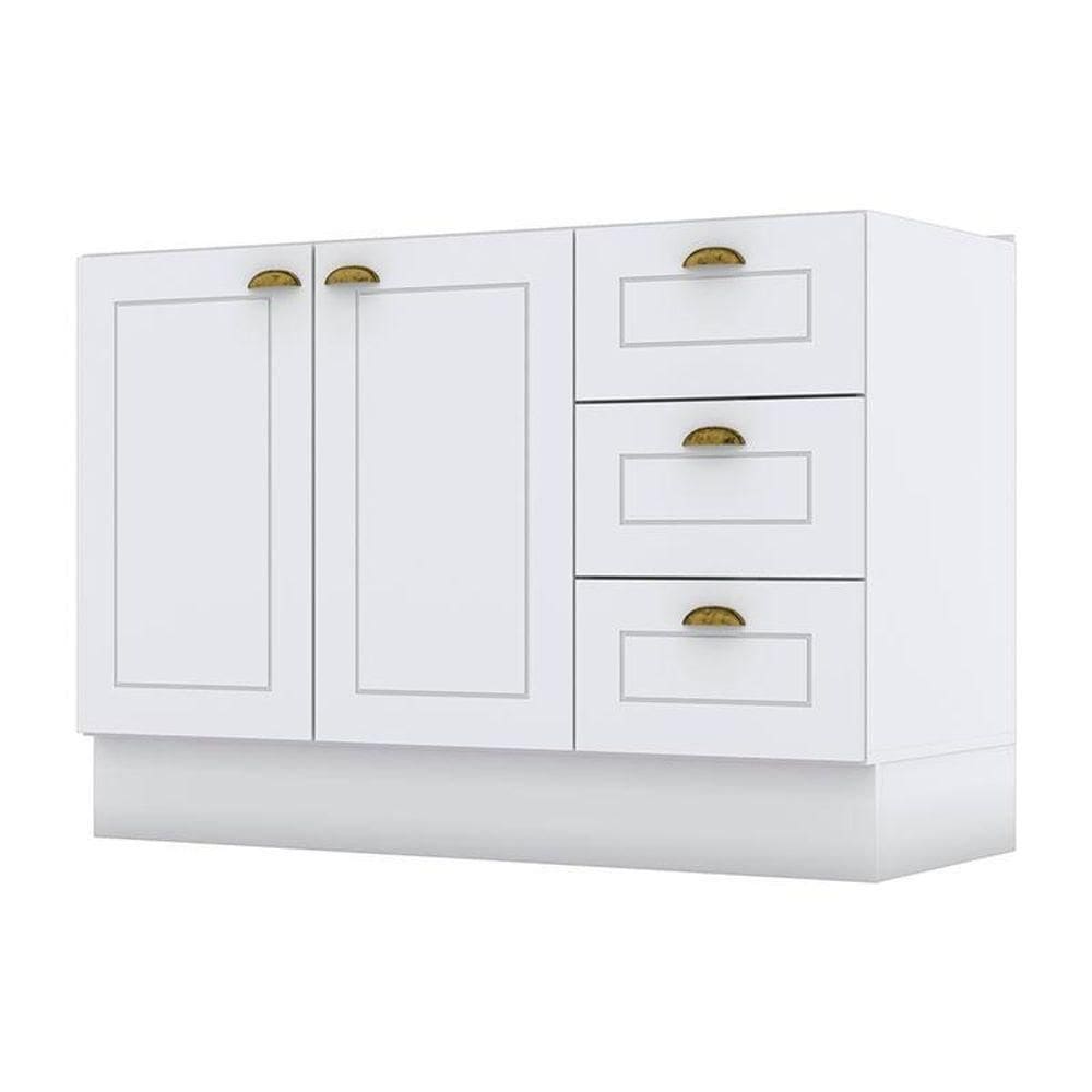 Balcão De Pia 120 Cm Americana Branco – Henn