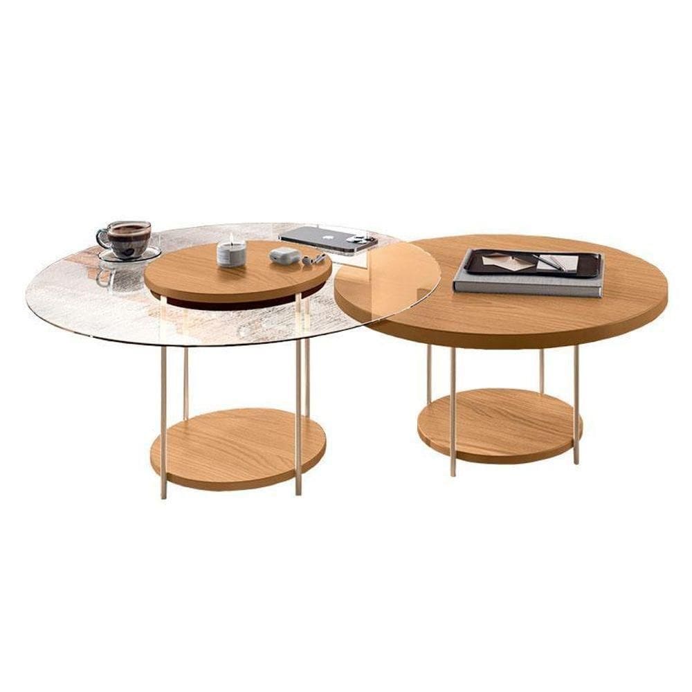 Kit Mesa De Centro Sky Cinamomo – Hb Móveis