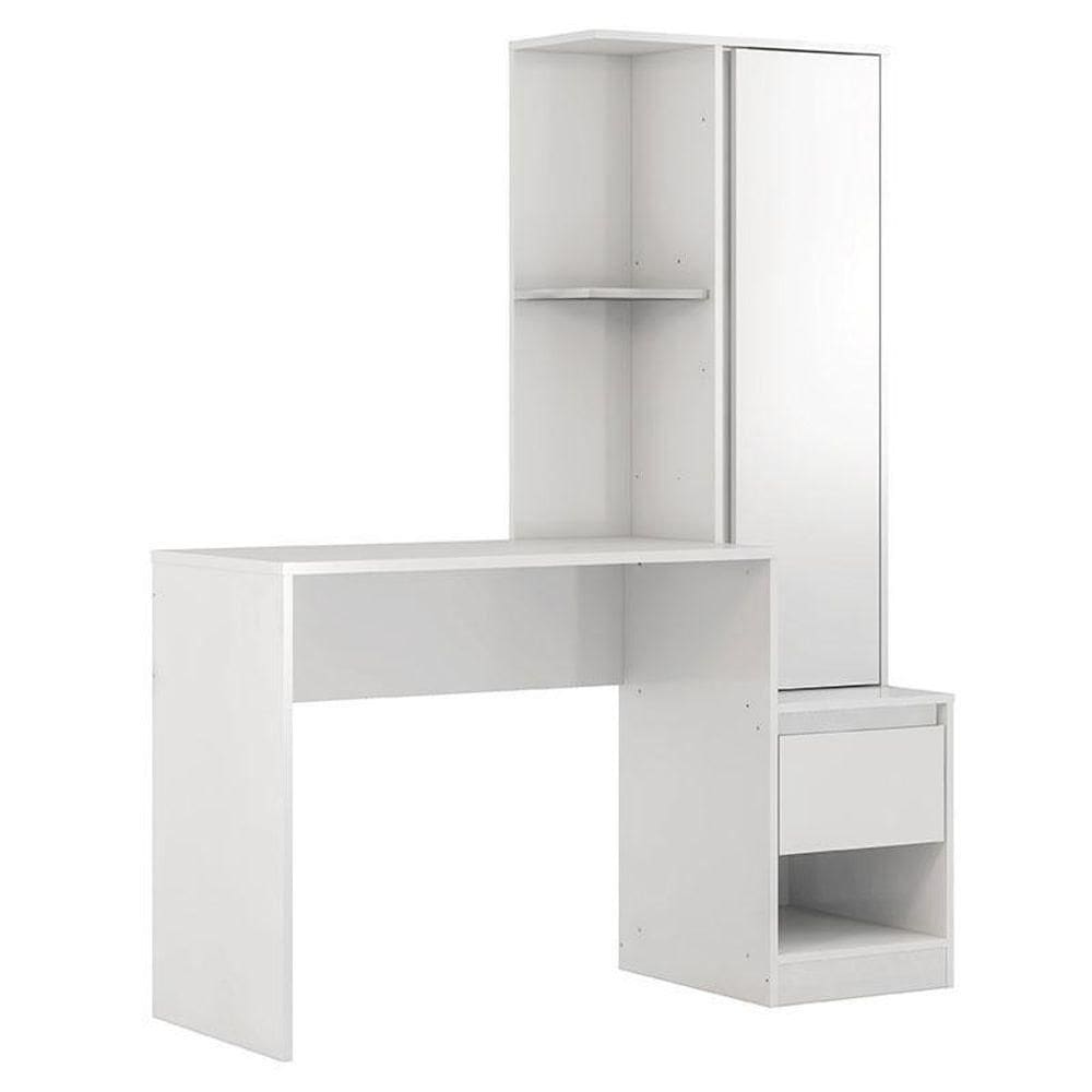 Escrivaninha Com Armário Morada Branco – Demóbile