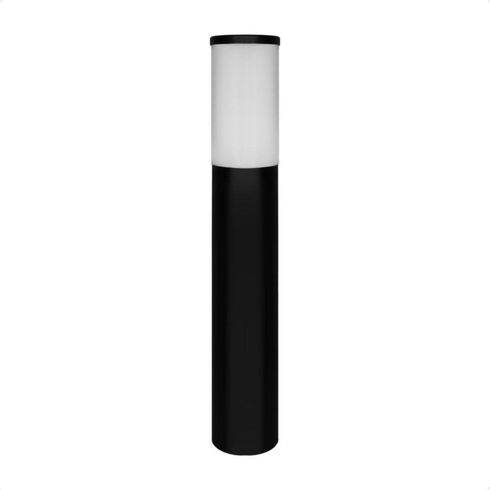 Luminária Poste De Jardim Balizador Easy 50cm E27 Bivolt Preto