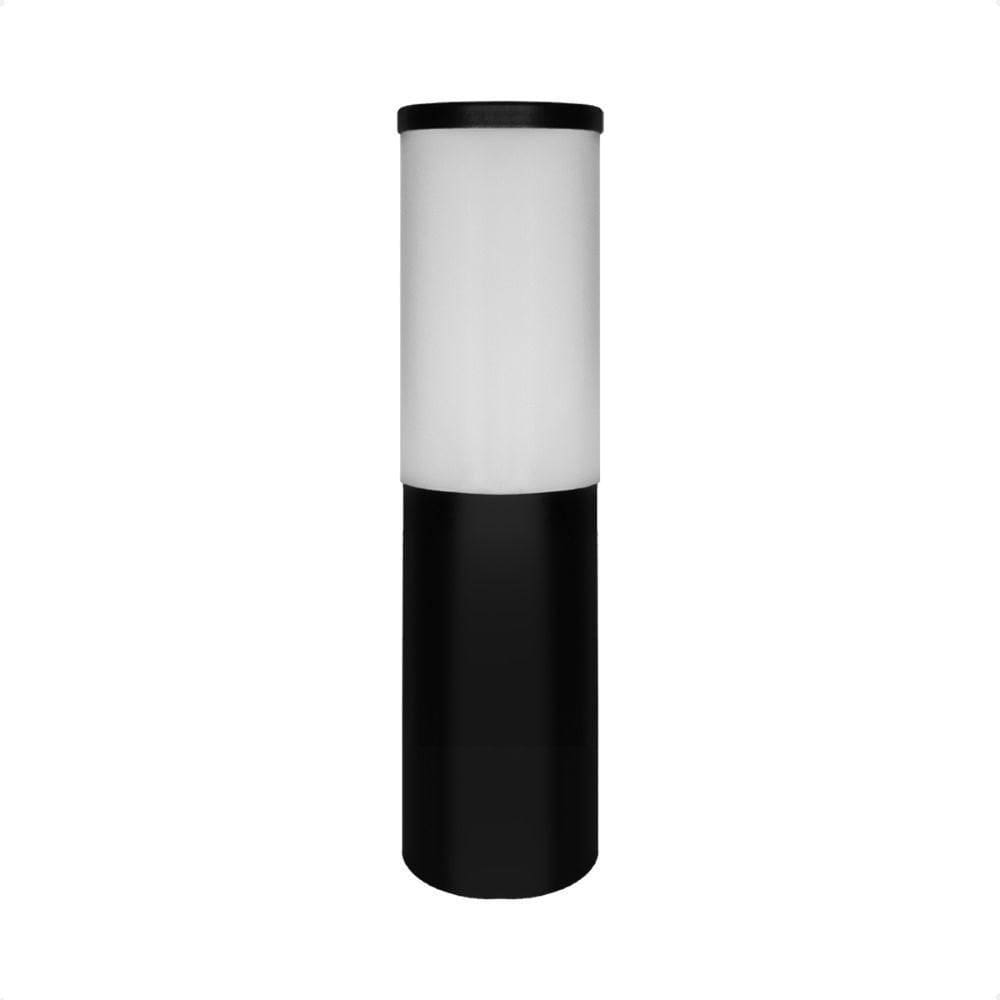 Luminária Poste De Jardim Balizador Easy 30cm E27 Bivolt Preto